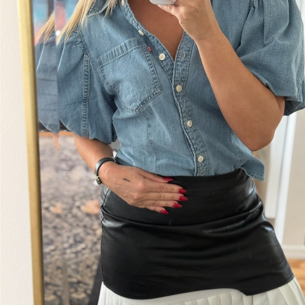 🛍️Elegant Black and White Layered Skirt - Picture 11 of 13